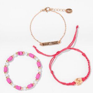 Icing Gold Beach Please Sandals Bracelet Set